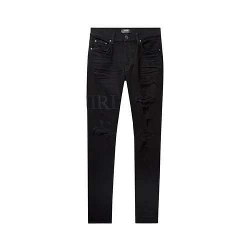 Amiri - Quần Jean Nam Amiri Black Denim With Logo Embroidered - PS23MDS006 Màu Đen Size 30 - Vua Hàng Hiệu
