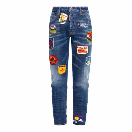 Quần Jean Nam Dsquared2 Huy Hiệu S74LB1205S30342 Màu Xanh Size 48