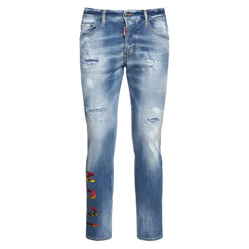 Quần Jean Nam Dsquared2 Icon Sunset Skater In Blue S79LA0038 Màu Xanh Size 44 - Thời trang - Vua Hàng Hiệu