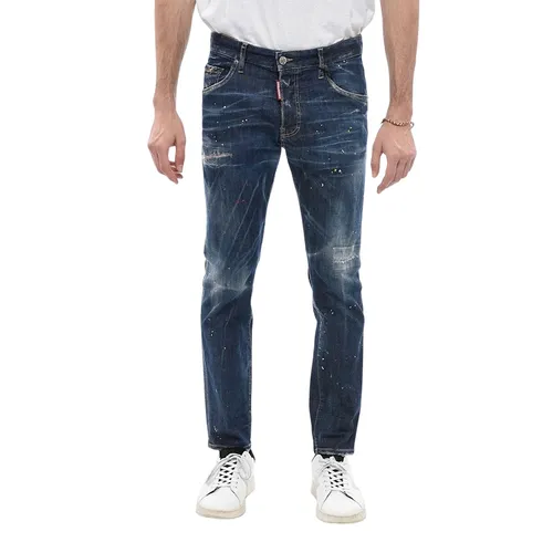 DSquared2 Xanh Denim - Quần Jean Nam Dsquared2 Sketch Effect Skater Fit S71LB1165 Màu Xanh Denim Size 44 - Vua Hàng Hiệu