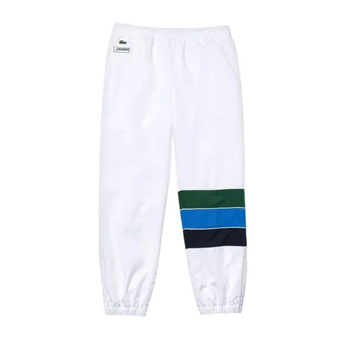 Lacoste - Quần Thể Thao Nam Lacoste Striped Colourblock Track Pant Màu Xanh Trắng Size S - Vua Hàng Hiệu