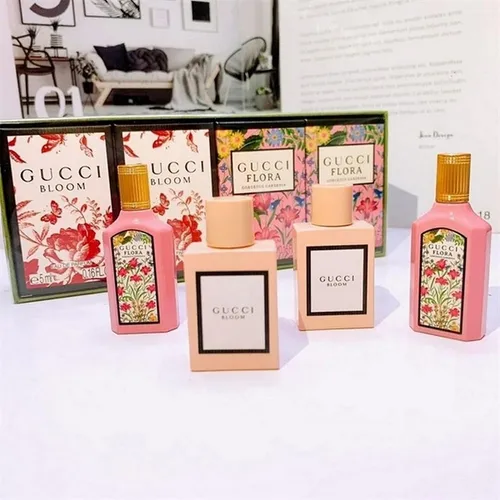 Set Nước Hoa Nữ Gucci Bloom & Flora Gorgious Gardenia Mini EDP (4 x 5ml)