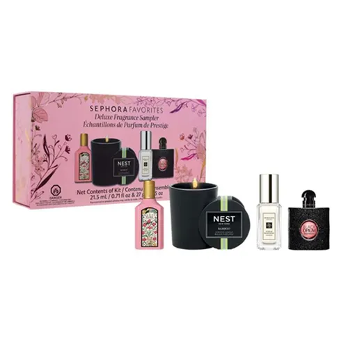 Sephora Favorites - Set Nước Hoa Nữ Sephora Favorites Luxe Perfume Sampler Mini + Nến Thơm (4 Món) - Vua Hàng Hiệu