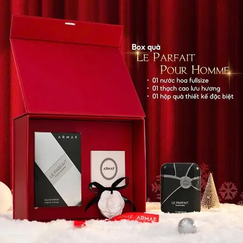 Set Quà Lễ Hội Twinkle Box Nước Hoa Nam Armaf Le Parfait Pour Homme EDP 3 Món - Nước hoa - Vua Hàng Hiệu