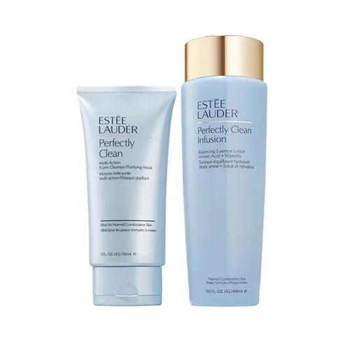 Sữa Rửa Mặt Estée Lauder - Set Sửa Rữa Mặt Và Nước Thần Estée Lauder Perfectly Clean 2 Món (400ml + 150ml) - Vua Hàng Hiệu