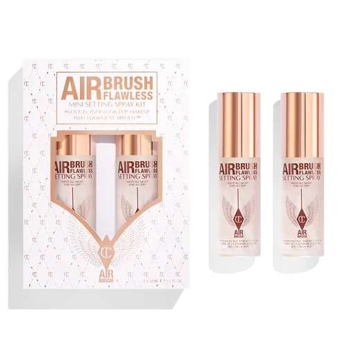Charlotte Tilbury Unisex - Set Xịt Khoá Nền Make Up Charlotte Tilbury Airbrush Flawless Mini Setting Spray Kit 2x35ml - Vua Hàng Hiệu