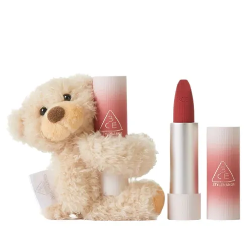 Son Môi - Son Lì 13 De Marzo 3CE Cashmere Hug Lipstick 07 Knit Màu Đỏ Nâu - Vua Hàng Hiệu