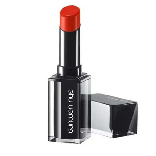 Son Môi - Son Shu Uemura Amplified M OR 570 (Vỏ Đen) Màu Đỏ Cam - Vua Hàng Hiệu