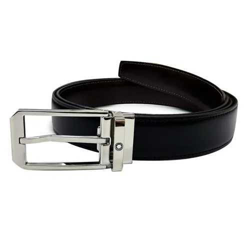 Thắt lưng - Thắt Lưng Nam Montblanc Reversible Leather Belt MB118914 Màu Đen Nâu - Vua Hàng Hiệu