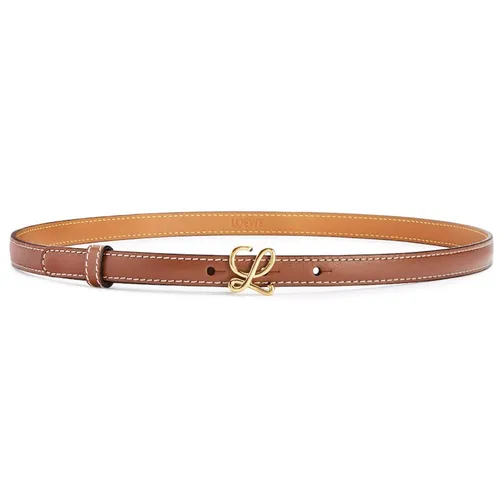 Thắt lưng Loewe - Thắt Lưng Nữ Loewe Belt Tan E821238X01-2526 Bản 1.5cm Màu Nâu - Vua Hàng Hiệu