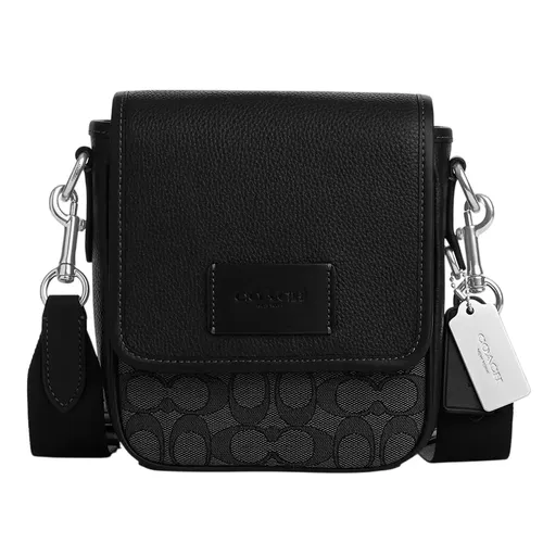 Túi Đeo Chéo Nam Coach Lucas Crossbody In Signature Jacquard CO915 SVO1U Màu Đen  