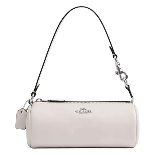 Túi Đeo Vai Nữ Coach Nolita Barrel Bag CR830 Silver/Chalk Màu Trắng  