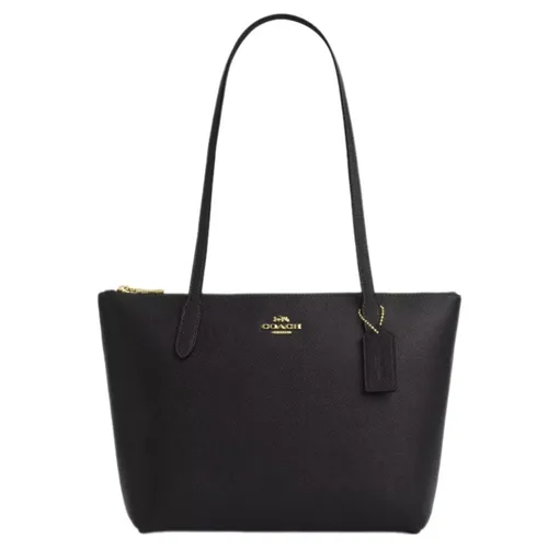 Túi xách Coach Túi tote - Túi Tote Nữ Coach Fiona Zip Tote Bag CW395 Màu Đen - Vua Hàng Hiệu