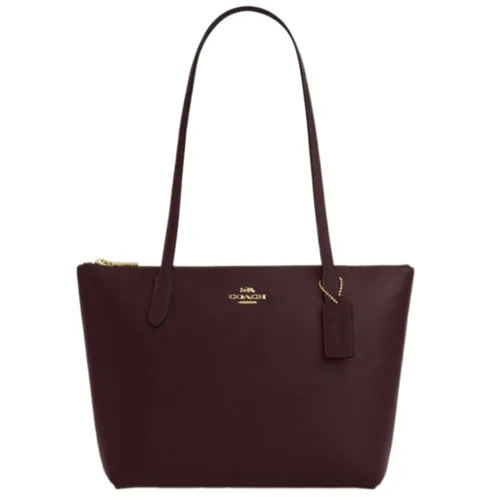 Túi xách Coach Túi tote - Túi Tote Nữ Coach Fiona Zip Tote Bag CW395 Màu Đỏ - Vua Hàng Hiệu
