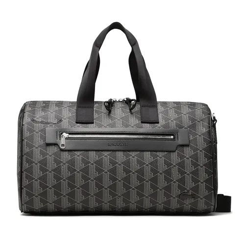 Túi Trống Lacoste Unisex The Blend Monogram Print Weekender NU4259LX H45 Màu Đen