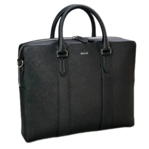 Túi xách Bally - Túi Xách Tay Nam Bally Taiga Handbag Màu Đen - Vua Hàng Hiệu