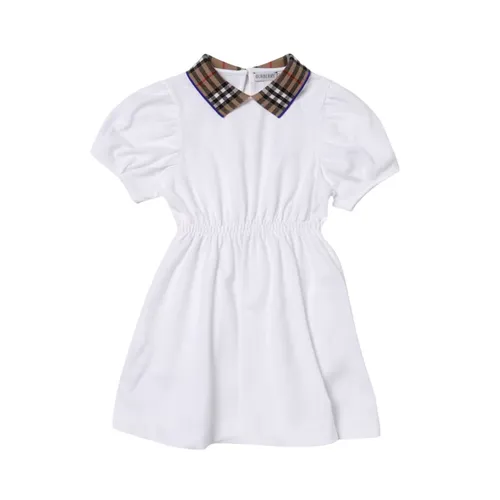 Váy Burberry White With Check Polo – 8073165 Màu Trắng Size 12Y - Thời trang - Vua Hàng Hiệu