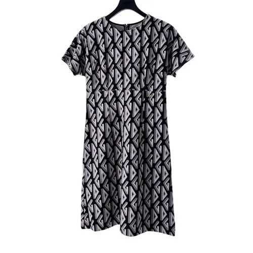 Váy Nữ Dolce & Gabbana D&G Black With Monogram Logo Printed - F6DDAT FJ7C7 Màu Đen Size 40 - Thời trang - Vua Hàng Hiệu