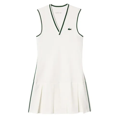 Thời trang - Váy Nữ Lacoste Women's Piqué Tennis Dress With Removable Liner EF1031 7WJ Màu Trắng Size 38 - Vua Hàng Hiệu