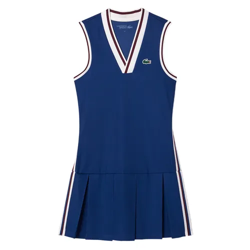 Váy Nữ Lacoste Women's Piqué Tennis Dress With Removable Liner EF1031 PIM Màu Xanh Blue Size 38 - Thời trang - Vua Hàng Hiệu