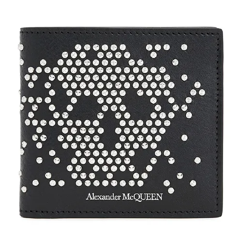 Túi xách Alexander Mcqueen - Ví Nam Alexander McQueen Stud Skull Wallet Black Màu Đen - Vua Hàng Hiệu