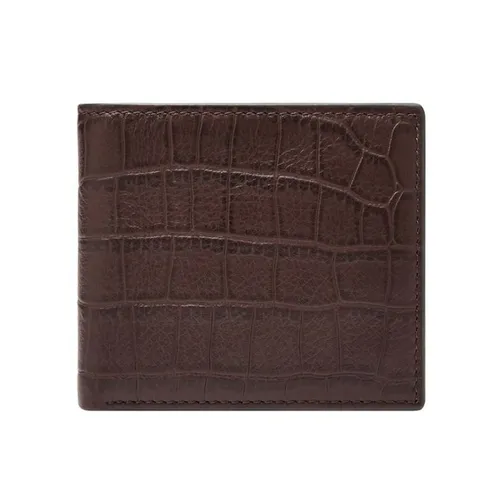 Túi xách - Ví Nam Fossil Derrick Wallet ML4687204 Màu Nâu - Vua Hàng Hiệu