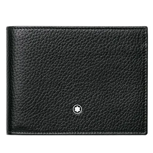 Túi xách Montblanc Nam Ví - Ví Nam Montblanc Meisterstuck Soft Grain Wallet 113305 Black Màu Đen - Vua Hàng Hiệu
