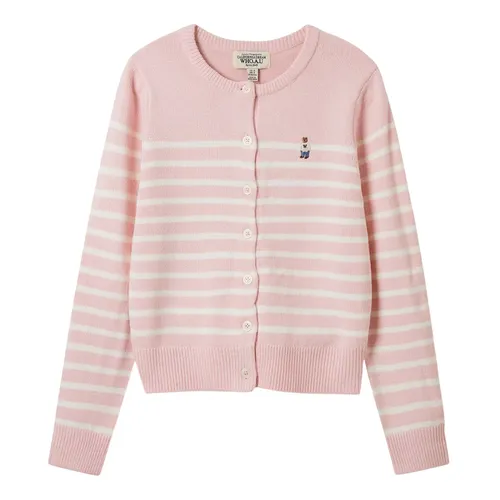 Thời trang WHOAU Cardigan - Áo Cardigan Nữ WHOAU Steve R-Neck WHCKF1121F Màu Hồng Size S - Vua Hàng Hiệu