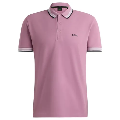 Thời trang Hugo Boss Hồng Áo Polo 100% Cotton - Áo Polo Nam Hugo Boss Paddy Polo Shirt In Cotton Piqué With Logo Undercollar 50469055 531 Màu Hồng Size M - Vua Hàng Hiệu