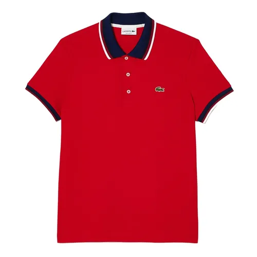 Áo Polo Nam Lacoste Men's Regular Fit Stretch Cotton Piqué PH3461 240 Màu Đỏ Size 5 - Thời trang - Vua Hàng Hiệu