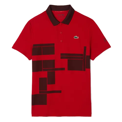 Áo Polo Nam Lacoste Men's Regular Fit Tennis X Novak Djokovic Fan DH2568 51 IF4 Màu Đỏ Size 4
