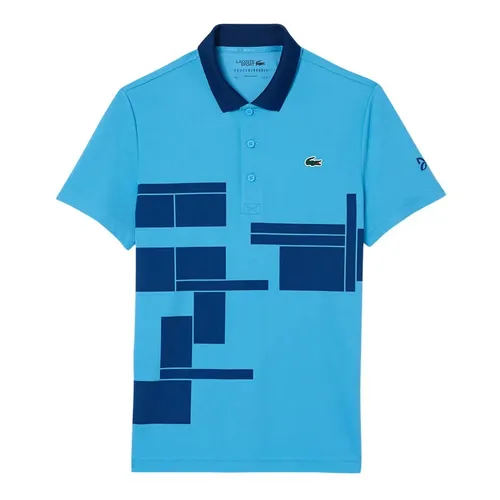 Áo Polo Nam Lacoste Regular Fit Tennis x Novak Djokovic DH2568 51 IDE Màu Xanh Blue Size 3