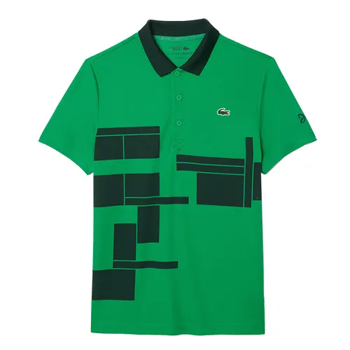 Áo Polo Nam Lacoste Regular Fit Tennis x  Novak Djokovic Fan DH2568 51 I6W Màu Xanh Green Size 3
