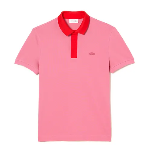 Thời trang Lacoste Hồng Áo Polo - Áo Polo Nam Lacoste Smart Paris Polo With Cotton Petit Pique PH5367 9HY Màu Hồng Size 4 - Vua Hàng Hiệu