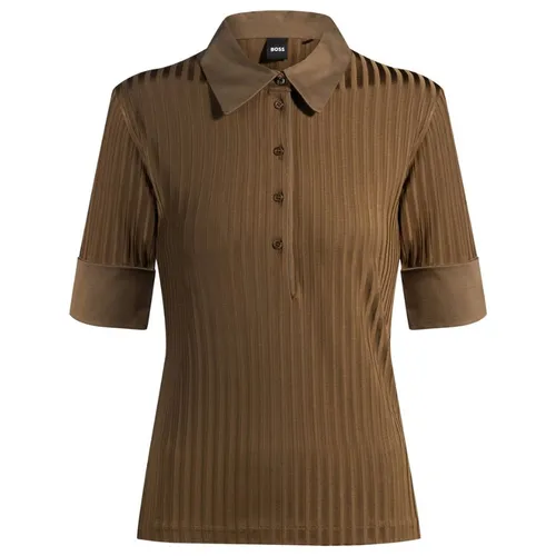 Áo Polo Nữ Hugo Boss Ellera Polo Shirt 50532051 249 Màu Nâu Size XS