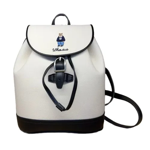 Balo WHOAU Steve Canvas Backpack WHBGF2211A Màu Trắng - Túi xách - Vua Hàng Hiệu