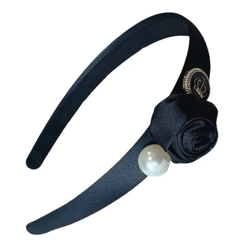 Băng Đô Nữ Kya Jewel Enchanted Black Rose HC134 Màu Đen