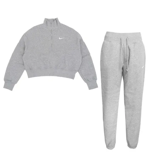 Nike Bộ quần áo dài tay - Bộ Quần Áo Nữ Nike Sportswear Phoenix DQ5768-063/DQ5888-063 Màu Ghi Size XS - Vua Hàng Hiệu