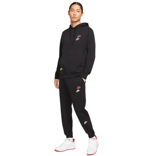 Bộ Thể Thao Nam Nike Sportswear Essentials Hooodie 3 Logo DD4667-010/ DD4677-010 Màu Đen Size XL (Form Á)
