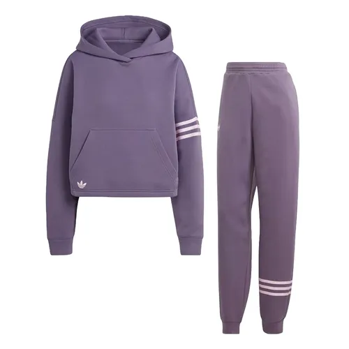 Adidas - Bộ Thể Thao Nữ Adidas Adicolor Neuclassics Hooded Sportswear IP8972/IP6506 Màu Tím Size L (Form Á) - Vua Hàng Hiệu