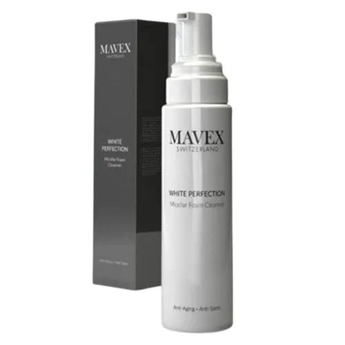 Sữa Rửa Mặt Thụy Sỹ - Bọt Rửa Mặt Trắng Da Mavex White Perfection Hỗ Trợ Giảm Dấu Hiệu Lão Hoá, Mờ Thâm 200ml - Vua Hàng Hiệu