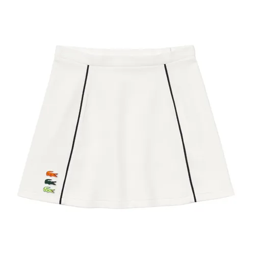 Chân Váy Nữ Lacoste Women's Made In France Organic Cotton Skirt JF5572-51 70V Màu Trắng Size 34