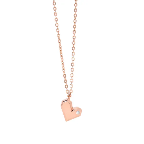 Dây Chuyền Nữ Morina Rose Gold 14K Necklace D2404 Màu Vàng Hồng - Trang sức - Vua Hàng Hiệu