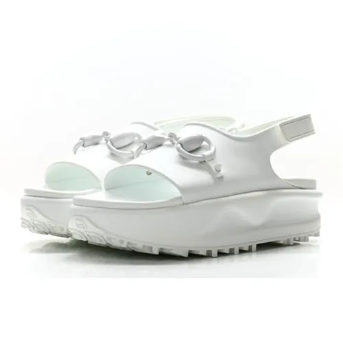 Dép Sandal Nữ Gucci Horsebit Rubber Platform White Màu Trắng Size 36 - Dép - Vua Hàng Hiệu