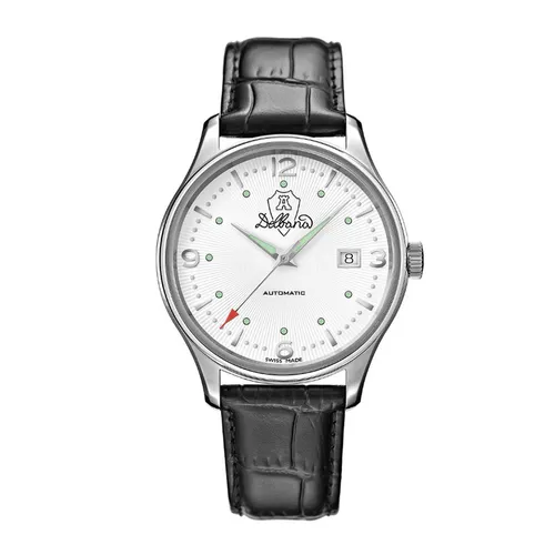 Đồng Hồ Nam Delbana Della Balda 40mm Watch 41603.722.6.014 Màu Đen Phối Bạc