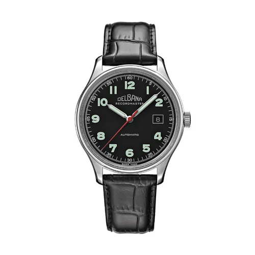 Đồng Hồ Nam Delbana Recordmaster II 40mm Watch 41602.722.6.032 Màu Đen Phối Bạc