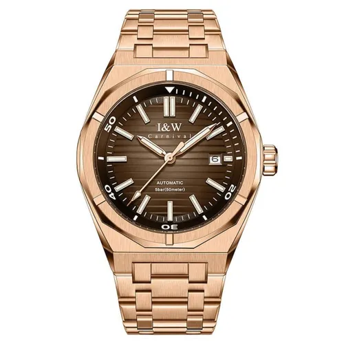 Đồng Hồ Nam I&W Carnival Automatic Watch IW711G-DT (IW711G13) Màu Vàng Nâu