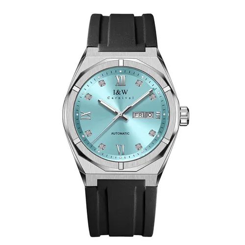 Đồng hồ - Đồng Hồ Nam I&W Carnival Automatic Watch IW751G-DS (IW751G22) Màu Đen/Xanh Ngọc - Vua Hàng Hiệu