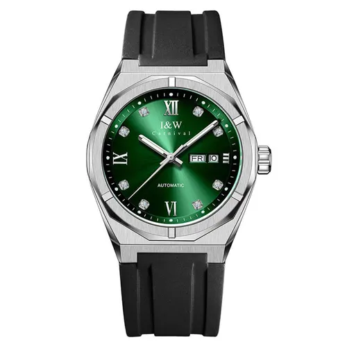 Đồng Hồ Nam I&W Carnival Automatic Watch IW751G-DS (IW751G24) Màu Đen/Xanh Lá