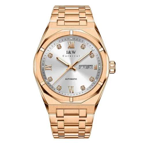 Đồng hồ - Đồng Hồ Nam I&W Carnival Automatic Watch IW751G-DT (IW751G45) Màu Vàng - Bạc - Vua Hàng Hiệu